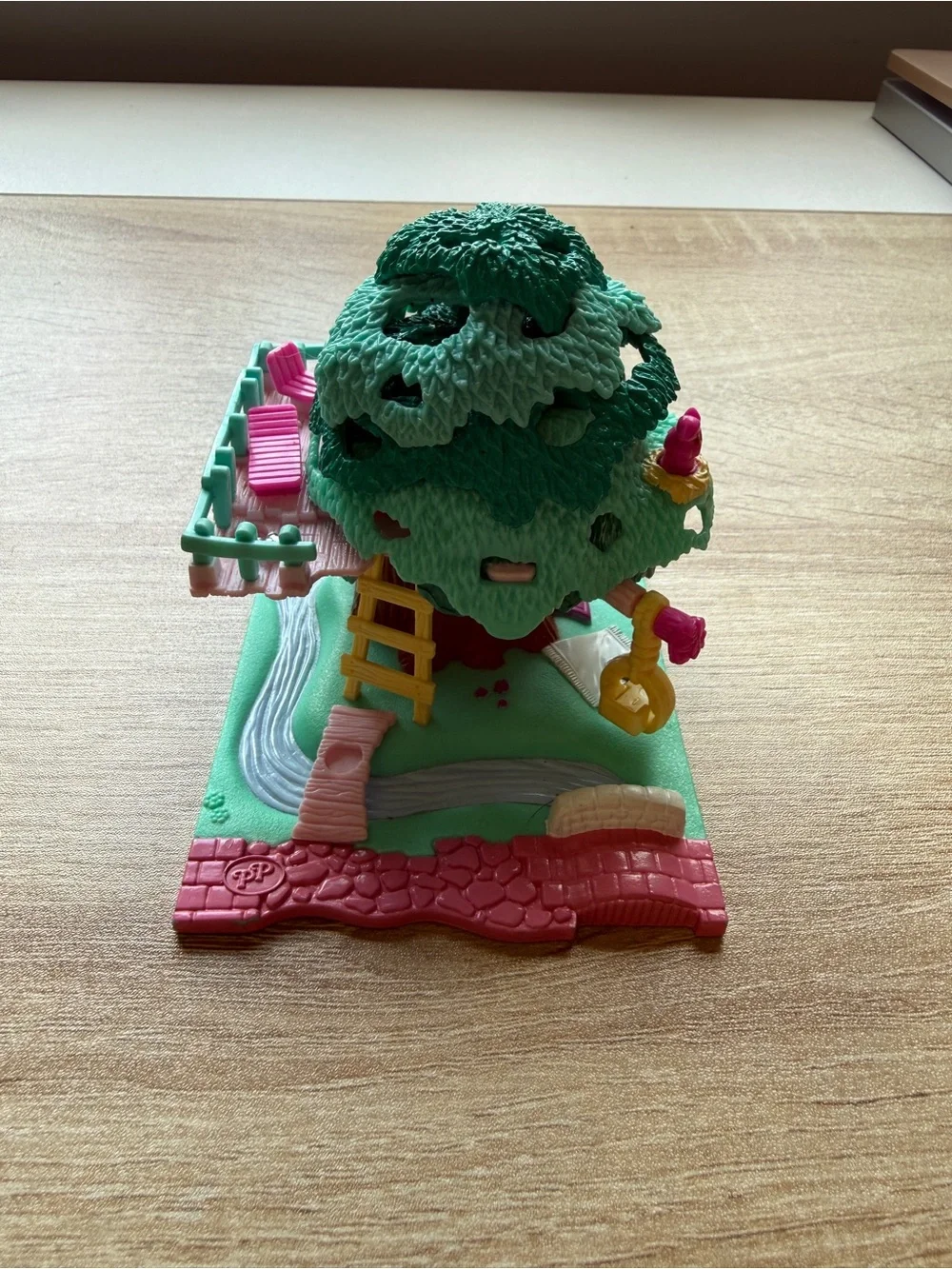 Kids Treehouse Playset Toy - Green and Pink